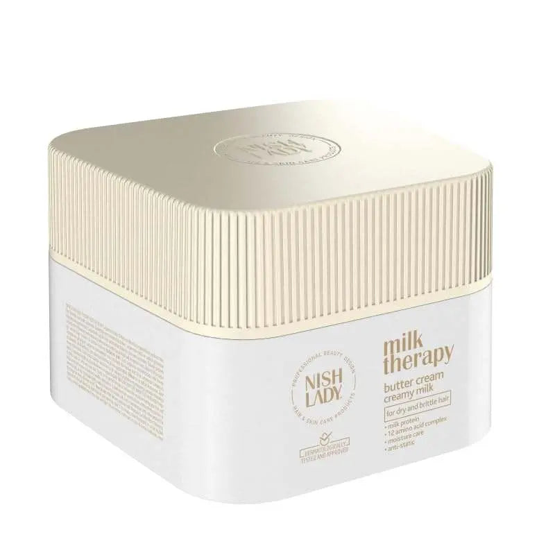 Milk Therapy Hair Care Butter Cream 275 mlDie Milk Therapy Hair Care Butter Cream ist eine intensiv pflegende Haarcreme, speziell entwickelt für trockenes, geschädigtes oder chemisch behandeltes Haar. Mit naHairNishLadyOnKozmetikMilk Therapy Hair Care