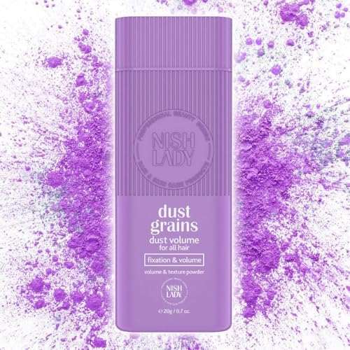 NishLady Dust Grains Hair Styling Powder Wax for volume and texture.