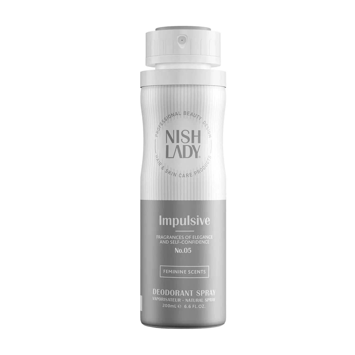 NishLady Deo Spray 200ml bottle, providing freshness, elegance, and lasting protection.