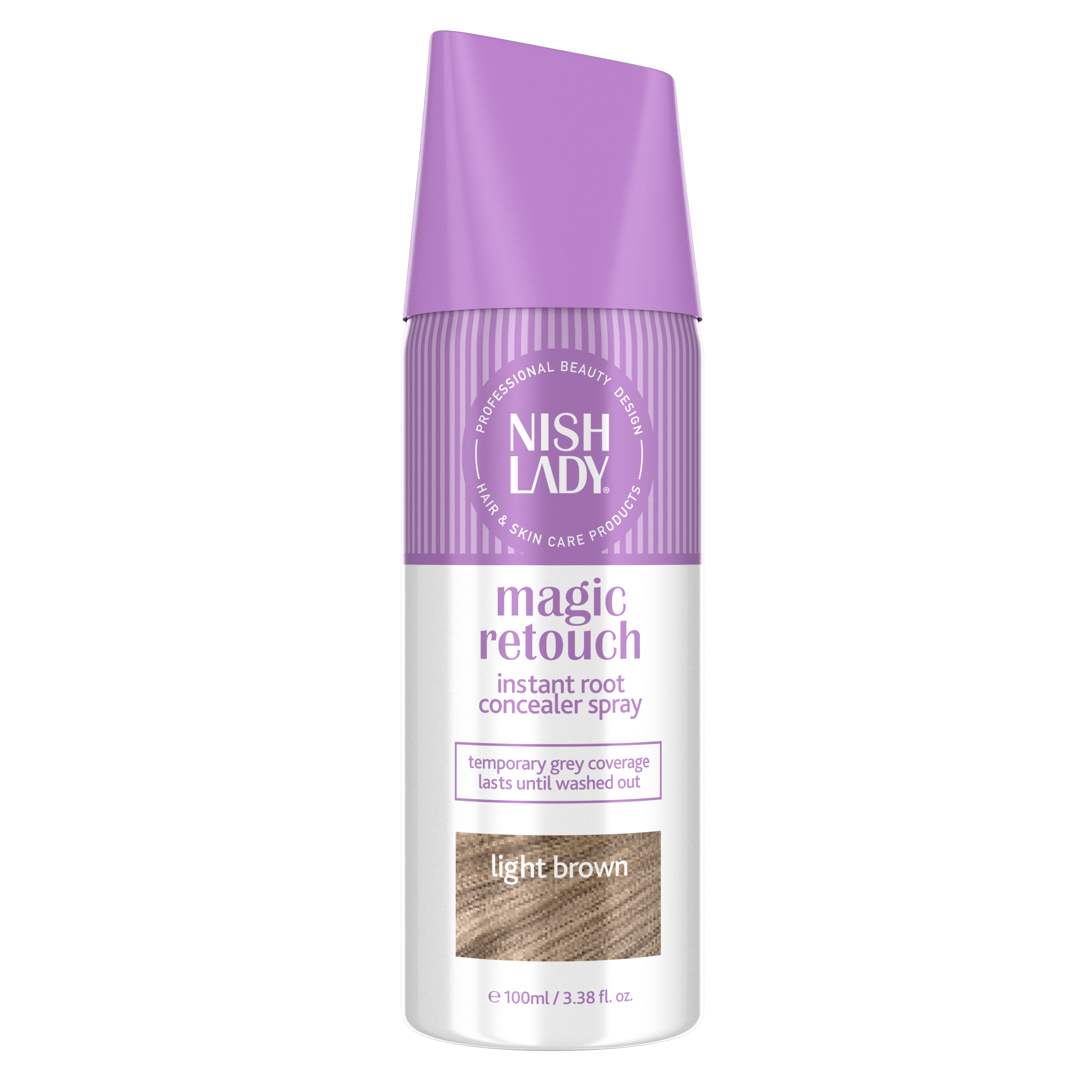 Nishlady Magic Retouch Light Brown - Hellbraunes Ansatzspray (100 ml)